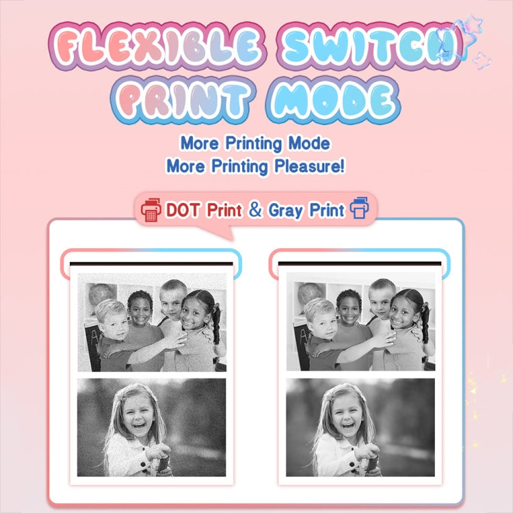 M8 2.4-Inch 1080P HD 2400W Pixel Dual-Camera Children Thermal Printing Camera, Color: Pink