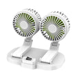 5V USB Port Car Dual-head Fan Circulation Fan(White) - Heating & Fans by PMC TechLife | Online Shopping South Africa | PMC TechLife | Buy Now Pay Later Mobicred