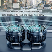 5V USB Port Car Dual-head Fan Circulation Fan(Black)