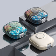Multi-functional Portable Mini Pill Dispenser Organizer(Transparent Green)