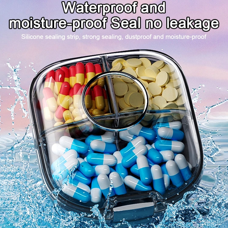 Multi-functional Portable Mini Pill Dispenser Organizer(Cream)