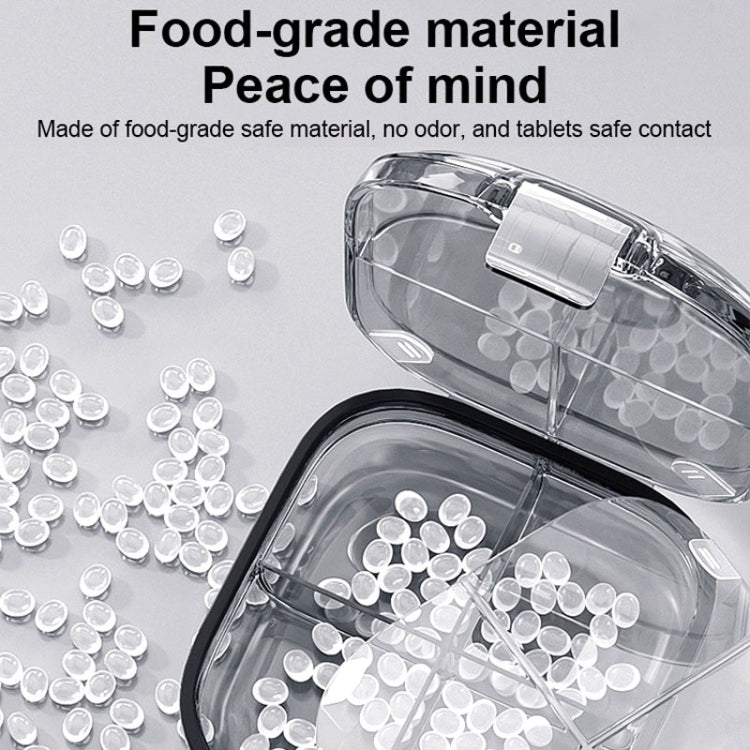 Multi-functional Portable Mini Pill Dispenser Organizer(Cream)