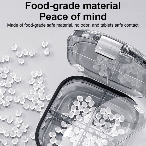 Multi-functional Portable Mini Pill Dispenser Organizer(Cream)