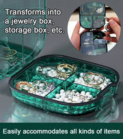 Multi-functional Portable Mini Pill Dispenser Organizer(Transparent Green)