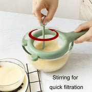 Household Soymilk Strainer Kitchen Juicer Residue Filter(Green)