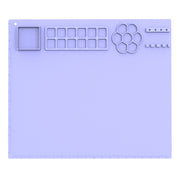 50x40cm Silicone Painting Pad With  Paint Holder Art Mat For Drawing Clay(Violet)