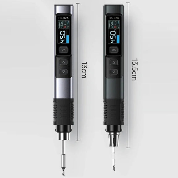 FNIRSI Portable Constant Temperature Soldering Iron Set, Model: HS-02A Standard-B Round Tip