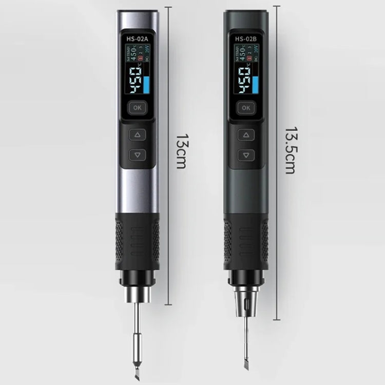 FNIRSI Portable Constant Temperature Soldering Iron Set, Model: HS-02B Standard 3 Head