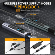 FNIRSI Portable Constant Temperature Soldering Iron Set, Model: HS-02A Standard-B Round Tip