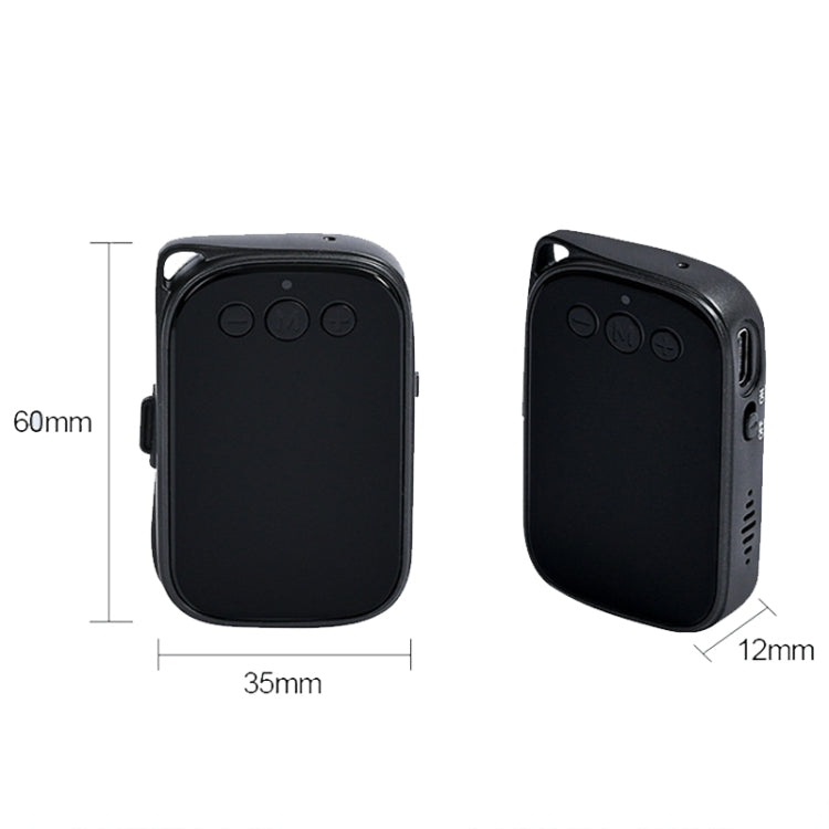 C20 HD Intelligent Noise Reduction Mini Recorder With OTG, Size: 16GB(Black)