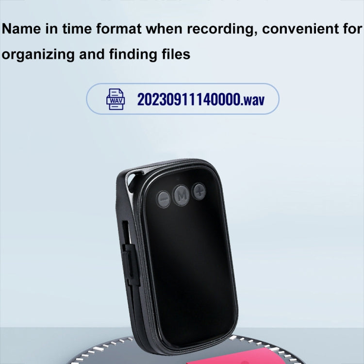 C20 HD Intelligent Noise Reduction Mini Recorder With OTG, Size: 16GB(Black)