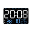 Multifunctional LED Digital Display Electronic Wall Clock Living Room Silent Alarm Clock, Color: Blue - Wall Clock by PMc TechLife | Online Shopping South Africa | PMc TechLife | Buy Now Pay Later Mobicred