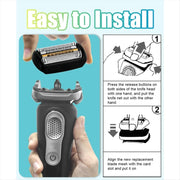 For Braun  Series 9 Electric Shaver Replacement Blade Gold Foil Style 92B Without Text