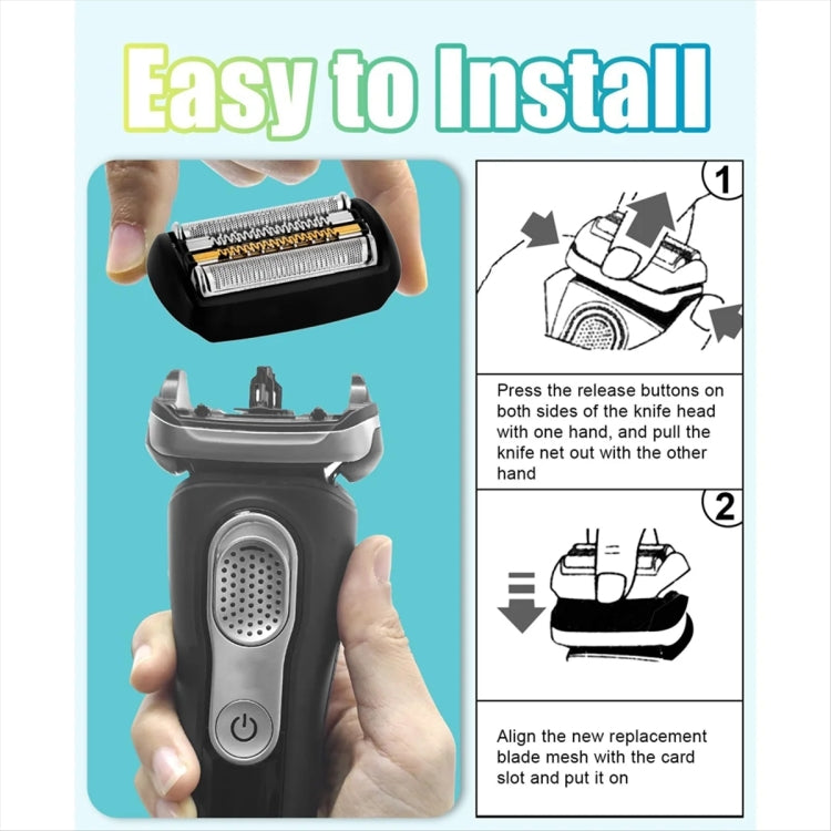 For Braun  Series 9 Electric Shaver Replacement Blade Gold Foil Style 92S Without Text