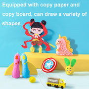 Infrared Sensing Low-temperature 3D Printing Pen Children DIY Graffiti Painting Pen(1000 mAh-Blue)