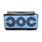 Solar Car Exhaust Fan Air Circulation Cooling Ventilation Fan(Black Blue)