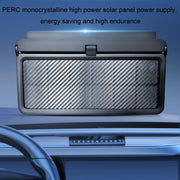 Solar Car Exhaust Fan Air Circulation Cooling Ventilation Fan(Black Blue)