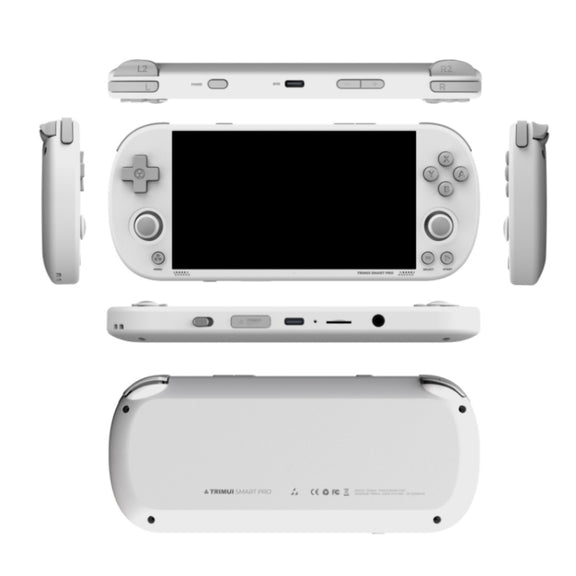 Trimui Smart Pro 4.96 Inch IPS Screen Handheld Game Console Open Source Linux System 256G(White)