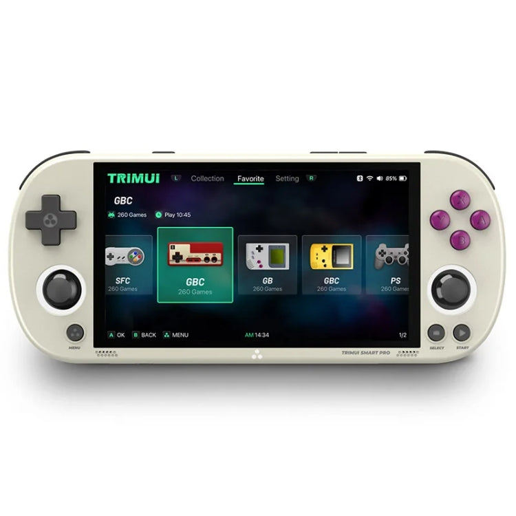 Trimui Smart Pro 4.96 Inch IPS Screen Handheld Game Console Open Source Linux System 256G(Grey)