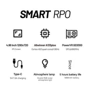 Trimui Smart Pro 4.96 Inch IPS Screen Handheld Game Console Open Source Linux System 256G(Grey)