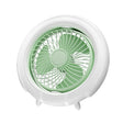 Night Light Desktop Folding Fan Outdoor Camping Hanging Mini Fan, Color: Green Upgraded - Electric Fans by PMC TechLife | Online Shopping South Africa | PMC TechLife | Buy Now Pay Later Mobicred