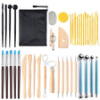 42 In 1 Clay Tools Kit Ceramics DIY Clay Sculpting Tools for Pottery Craft, Baking, Carving - Burin &Cutting Knife by PMC TechLife | Online Shopping South Africa | PMC TechLife | Buy Now Pay Later Mobicred