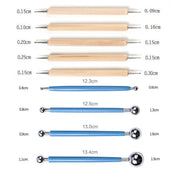 42 In 1 Clay Tools Kit Ceramics DIY Clay Sculpting Tools for Pottery Craft, Baking, Carving