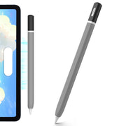 For Apple Pencil 2 AhaStyle JY16-2 Silicone Case Retro Non-slip and Anti-drop Pen Cover(Grey)