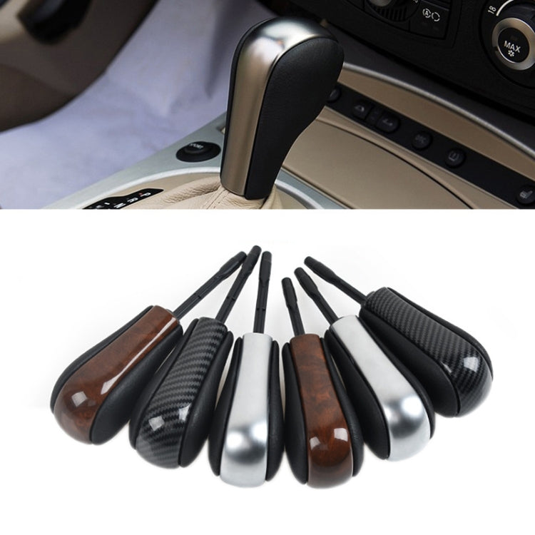 For BMW E Chassis Gear Lever Head, Universal For Left And Right Driving, Style: 1/3 Series Z4 Round Head Silver