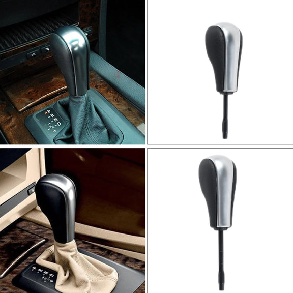For BMW E Chassis Gear Lever Head, Universal For Left And Right Driving, Style: 1/3 Series Z4 Round Head Silver
