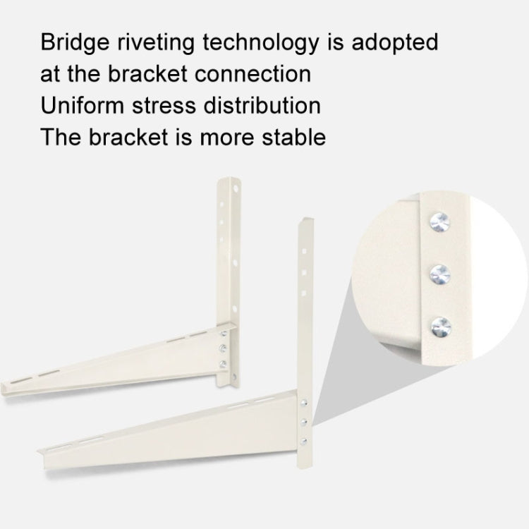 AC1512 1-2HP Thickened Cold Rolled Steel Air Conditioner Outside Unit Bracket Universal Air Conditioner Wall Mount Support