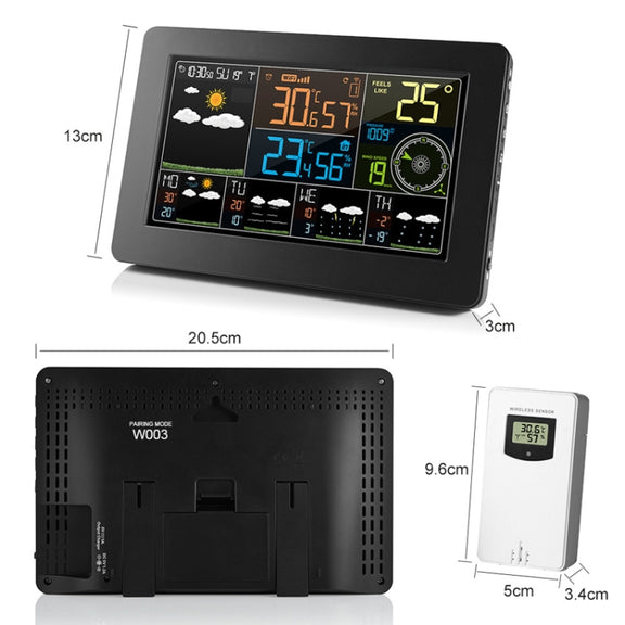 WiFi Color Screen Weather Station Temperature And Humidity Weather Forecast Clock, Model: EU Plug
