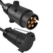 7 Core To 7 Pin Car Trailer Connector With 2m PU Spring Wire(1122)