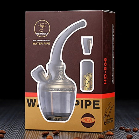HENGDA HD-806 Dual Purpose Multifunctional Filtered Hookah With Long Hose(Gold)