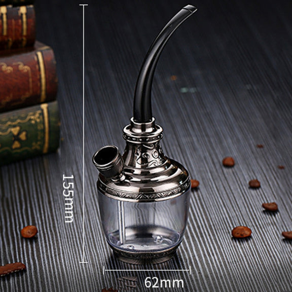 HENGDA HD-806 Dual Purpose Multifunctional Filtered Hookah With Long Hose(Black)