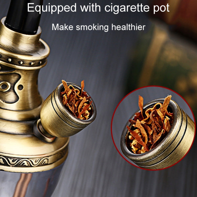 HENGDA HD-806 Dual Purpose Multifunctional Filtered Hookah With Long Hose(Gold)