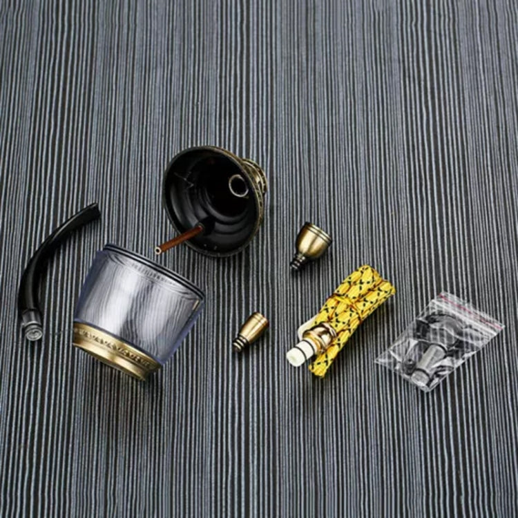 HENGDA HD-806 Dual Purpose Multifunctional Filtered Hookah With Long Hose(Gold)