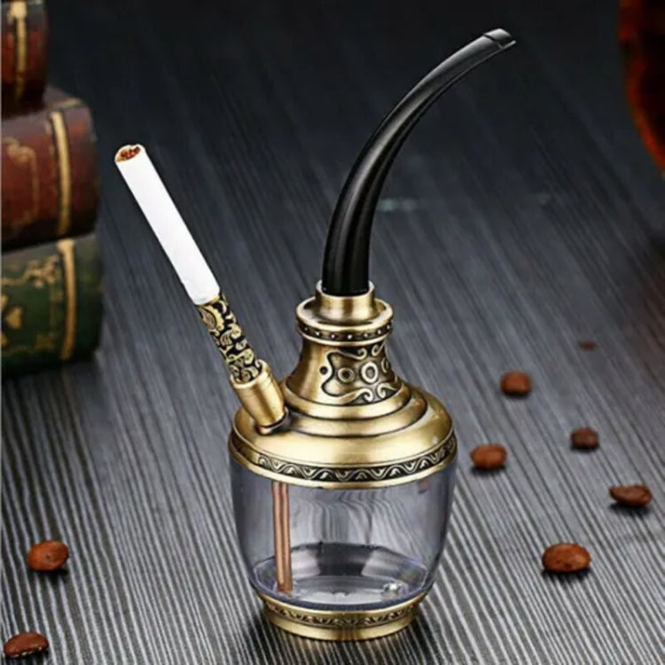 HENGDA HD-806 Dual Purpose Multifunctional Filtered Hookah With Long Hose(Gold)