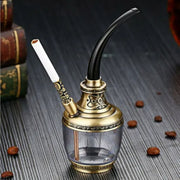 HENGDA HD-806 Dual Purpose Multifunctional Filtered Hookah With Long Hose(Gold)