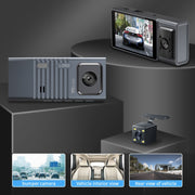 3 Camera Lens 3-inch IPS Screen WiFi Car Dash Cam 1080P Night Vision Dash Camera for Cars 32G