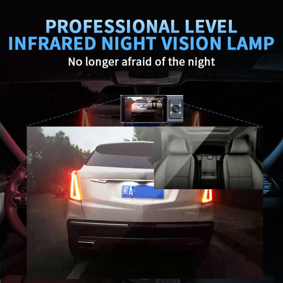 3 Camera Lens 3-inch IPS Screen WiFi Car Dash Cam 1080P Night Vision Dash Camera for Cars 64G