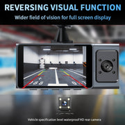 3 Camera Lens 3-inch IPS Screen WiFi Car Dash Cam 1080P Night Vision Dash Camera for Cars 64G