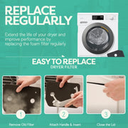 For Miele T1  9164761 Heat Pump Tumble Dryer Filter Replacement