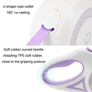 LED Light Luminous Pet Dog Leash Automatic Retractable Dog Walking Leash, Color: 5m Orange