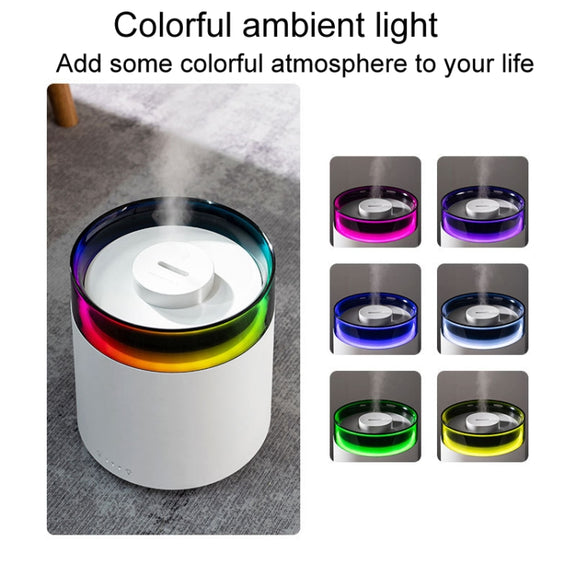 H10 Home Portable Office Aromatherapy Diffuser Running Horse Night Light Large Fog Humidifier(Black)