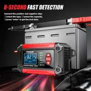 FOXSUR Cars Motorcycles 12V Lithium Cattery Charger With Battery Detection(US Plug)