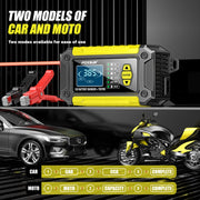FOXSUR Cars Motorcycles 12V Lithium Cattery Charger With Battery Detection(EU Plug)