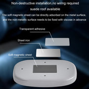 Car USB Charging Strong Magnetic Roof Reading LED Light(Black)