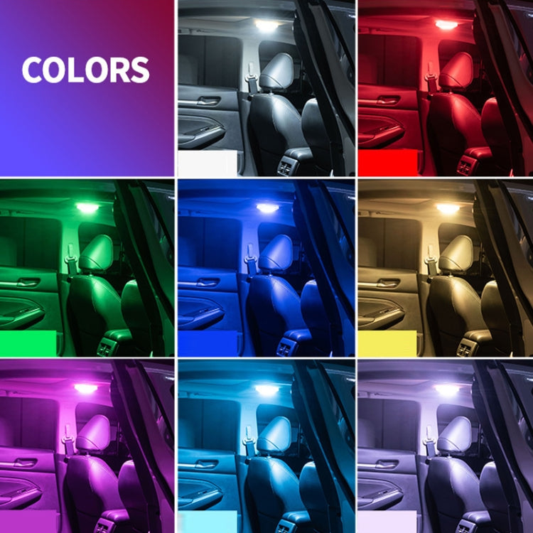 Car USB Charging Strong Magnetic Roof Reading LED Light(Black)