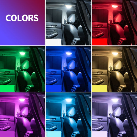 Car USB Charging Strong Magnetic Roof Reading LED Light(Black)